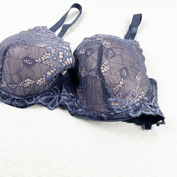 BUY 1 GET 1 FREE 40d lace country blue pink bra - Picture 2 of 11
